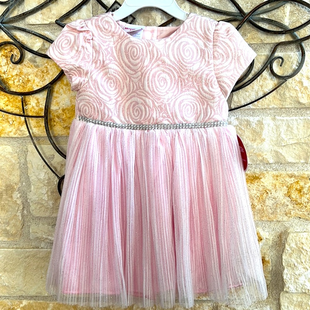 Perfect for Easter! NWT 3T sparkly rose and tulle dress